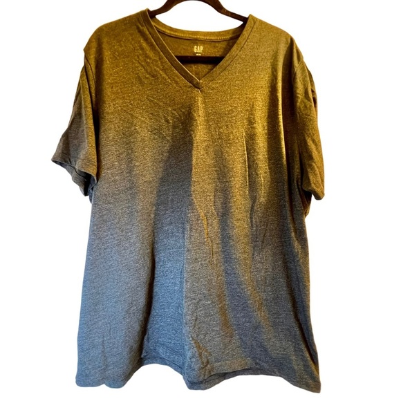 GAP T-Shirt V-Neck Gray Sz XXL - Picture 2 of 6